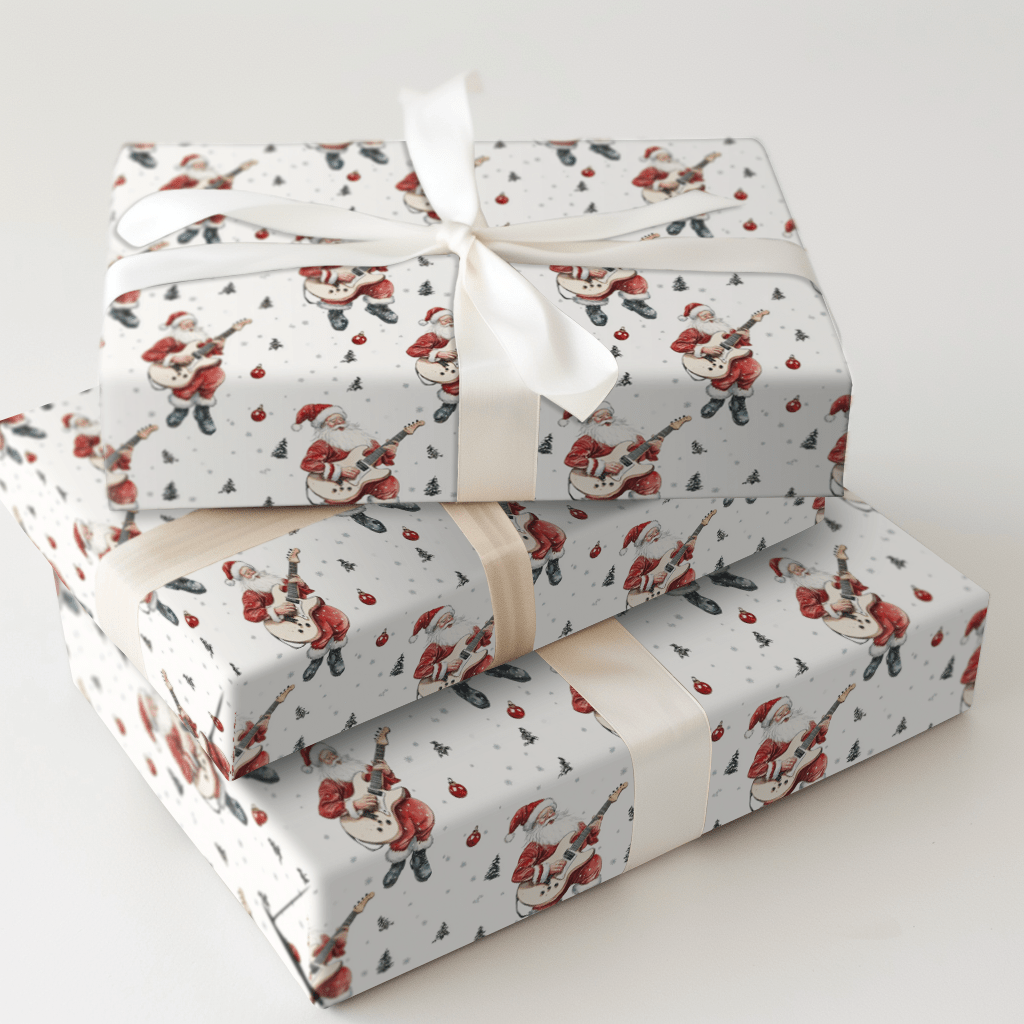 String Sleigh Santa - Wrapping Paper - Aspen & Arlo