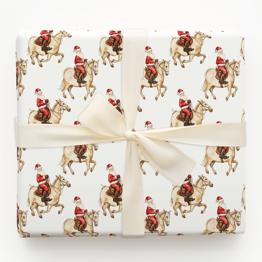 Mount Up St.Nick - Wrapping Paper - Aspen & Arlo
