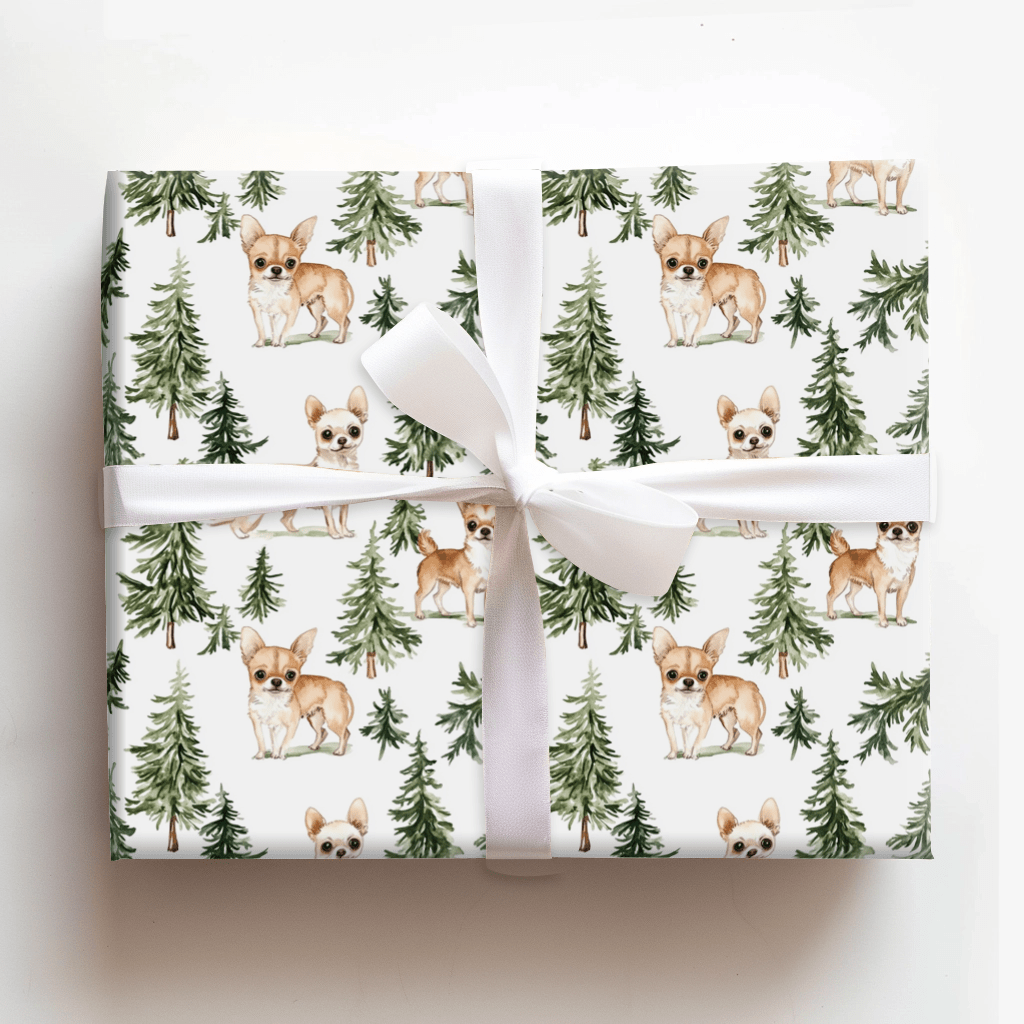 Snow Day for Chihuahuas - Wrapping Paper - Aspen & Arlo