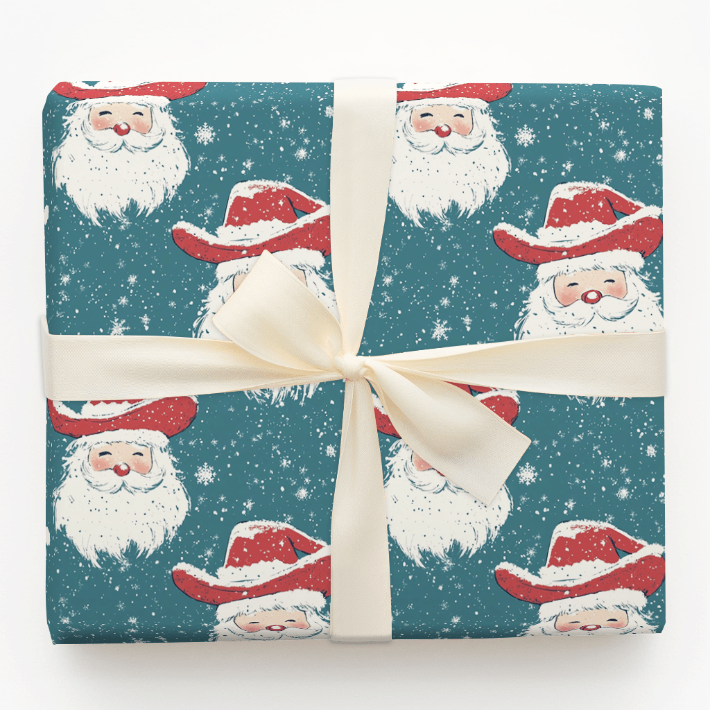 Shiverin' Santa - Wrapping Paper - Aspen & Arlo