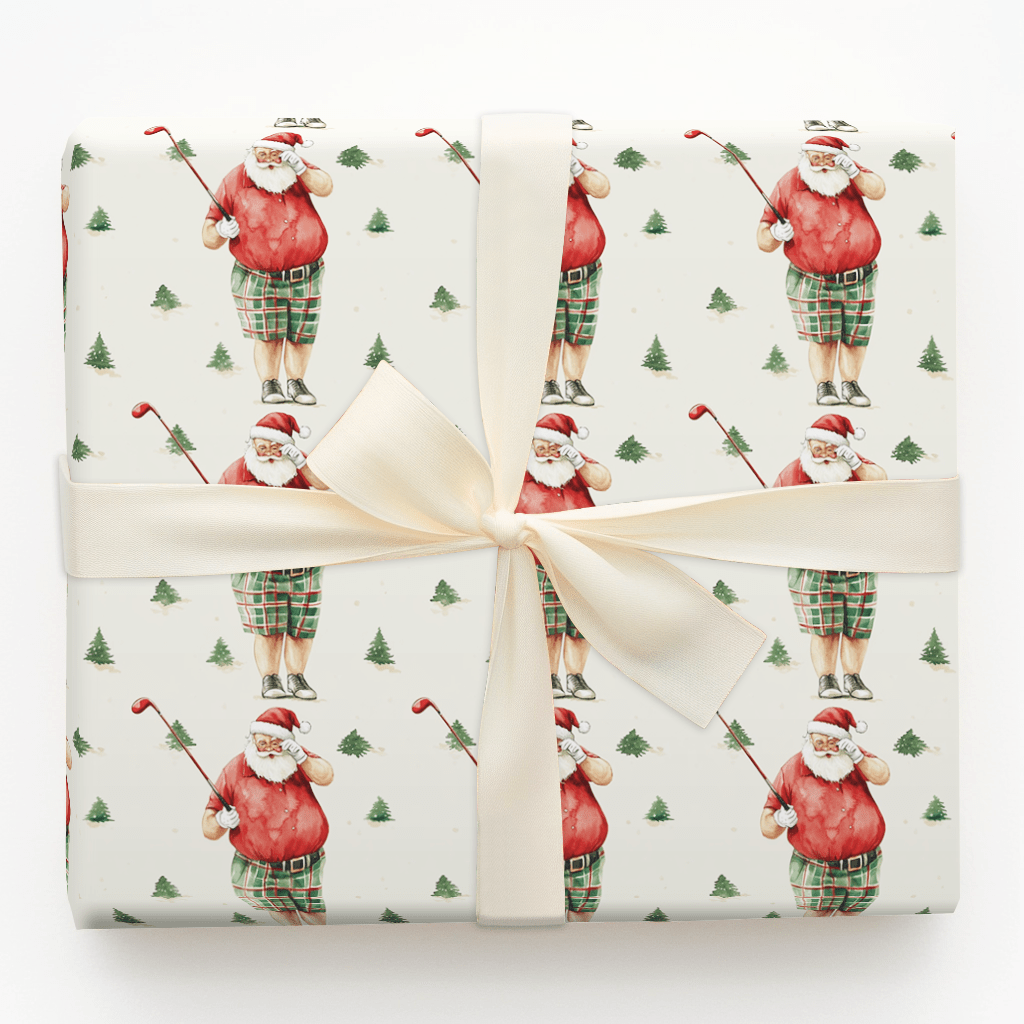 Lost Springs Golfer - Wrapping Paper - Aspen & Arlo