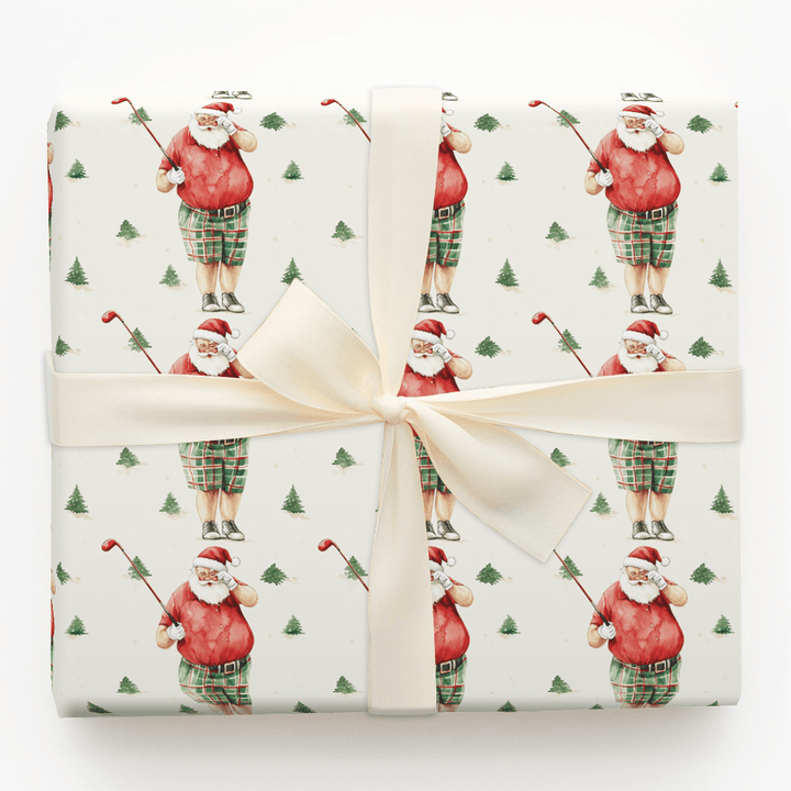 Lost Springs Golfer - Wrapping Paper - Aspen & Arlo