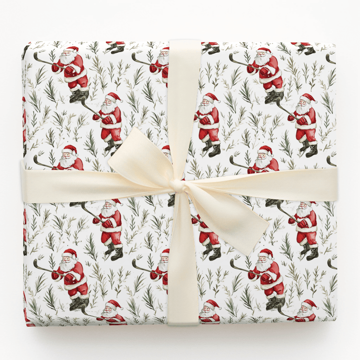 Field Hockey Stick and Stocking - Wrapping Paper - Aspen & Arlo