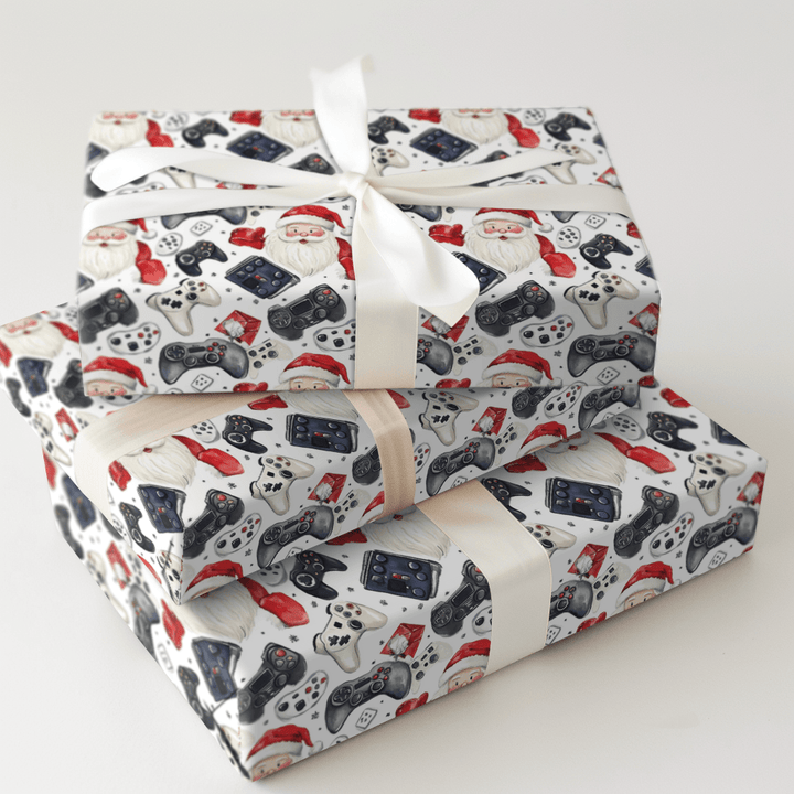 Console Claus - Wrapping Paper - Aspen & Arlo