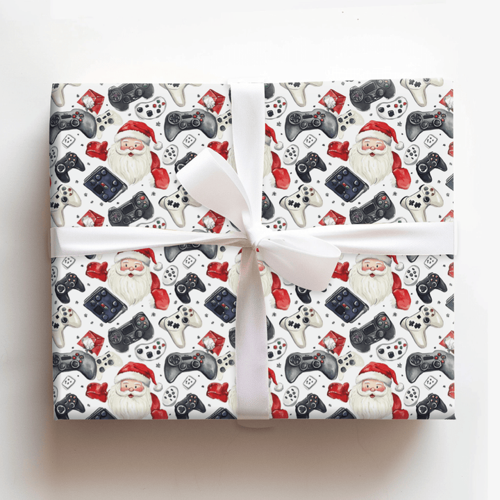 Console Claus - Wrapping Paper - Aspen & Arlo