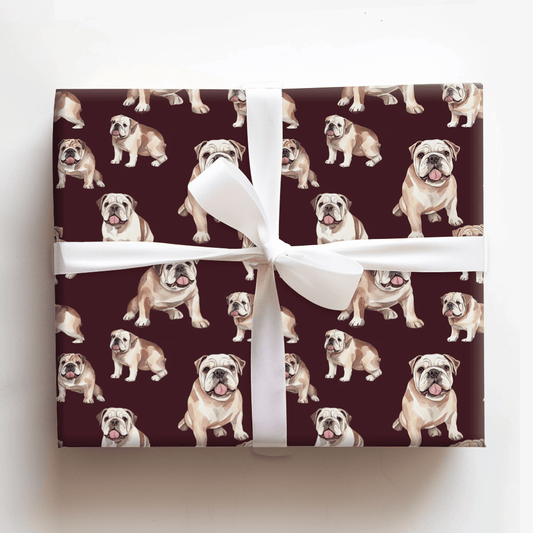 Bulldog Stunner - Wrapping Paper - Aspen & Arlo