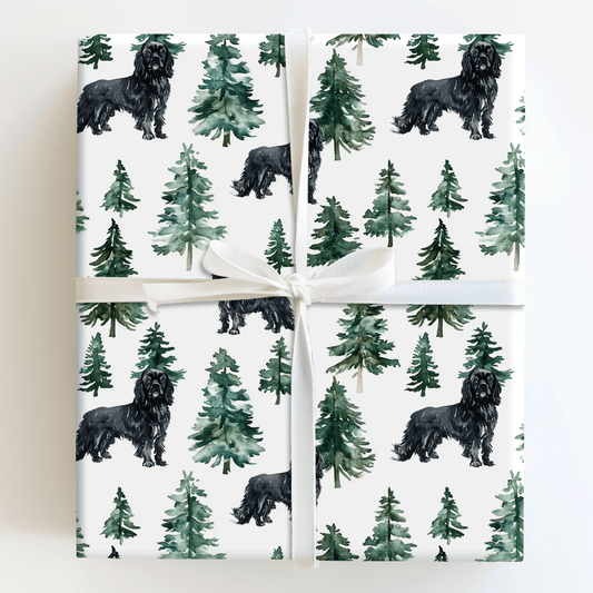 Snow Day for Black Cavilers - Wrapping Paper - Aspen & Arlo