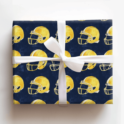 Cheering on Blue - Wrapping Paper - Aspen & Arlo