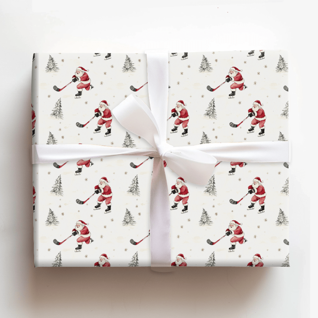 Frosty Faceoff - Wrapping Paper - Aspen & Arlo