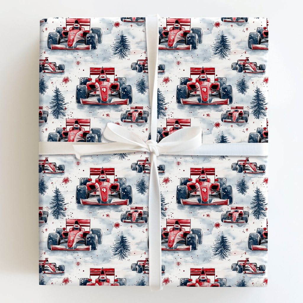 Sleigh Shift Santa - Wrapping Paper - Aspen & Arlo