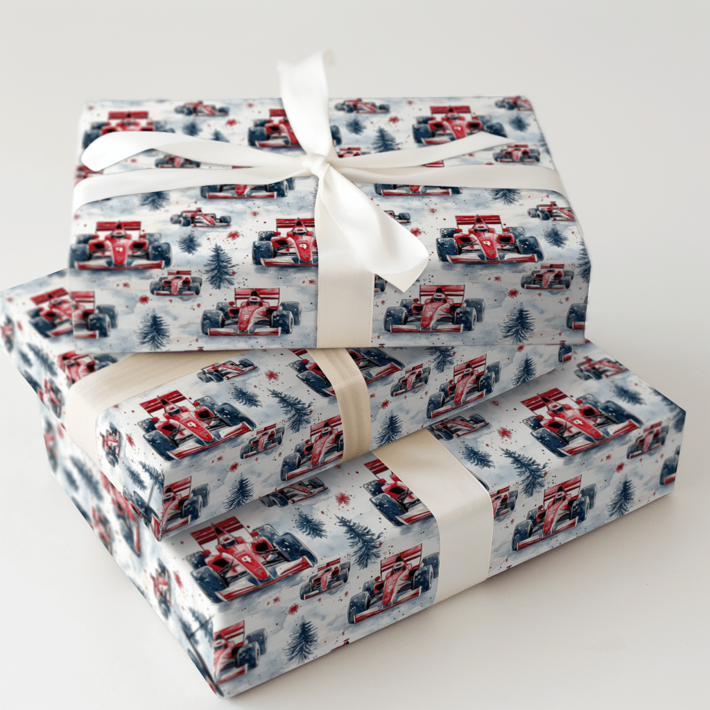 Sleigh Shift Santa - Wrapping Paper - Aspen & Arlo