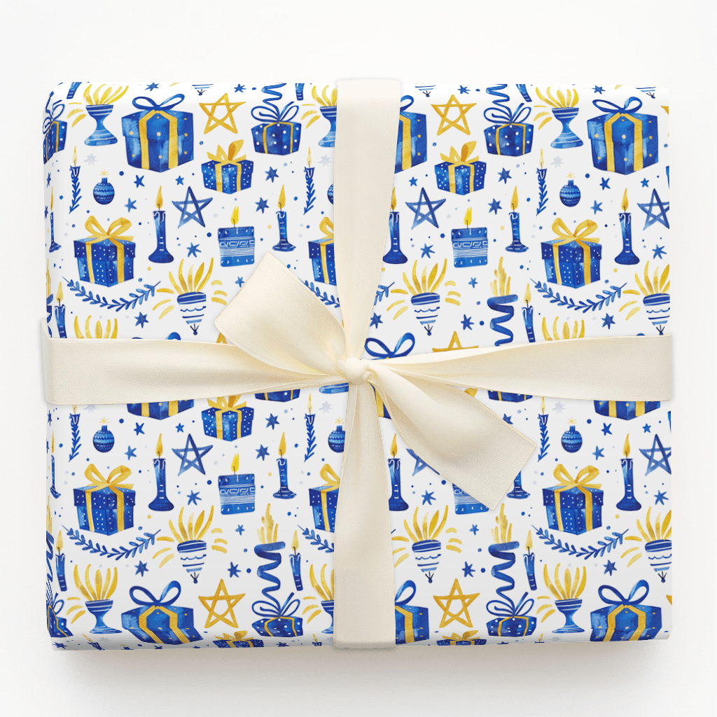 Hanukkah Festives - Wrapping Paper - Aspen & Arlo