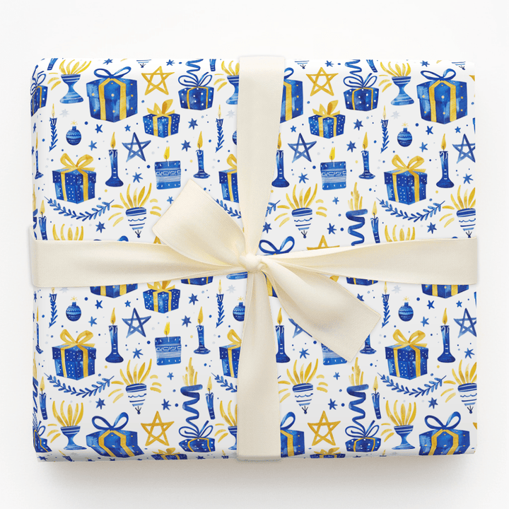 Hanukkah Festives - Wrapping Paper - Aspen & Arlo