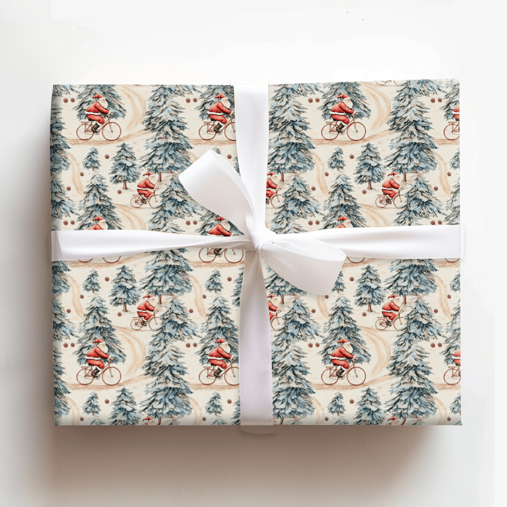 Sleigh Cycle - Wrapping Paper - Aspen & Arlo