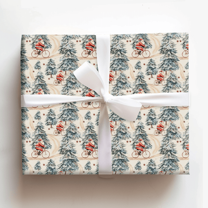 Sleigh Cycle - Wrapping Paper - Aspen & Arlo