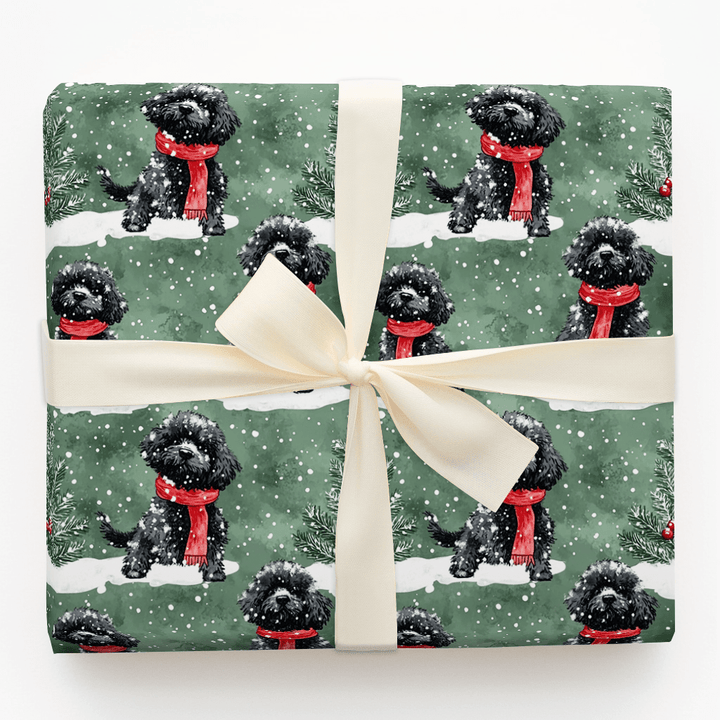 Joey in Green - Wrapping Paper - Aspen & Arlo