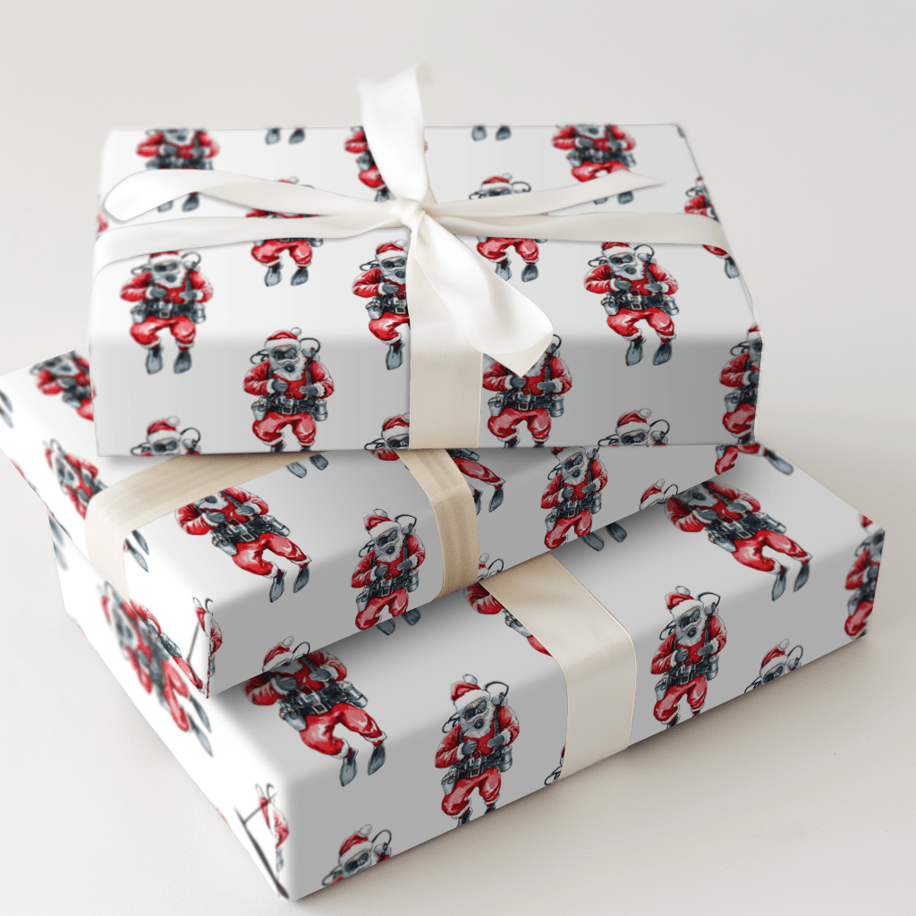 Undersea Claus - Wrapping Paper - Aspen & Arlo