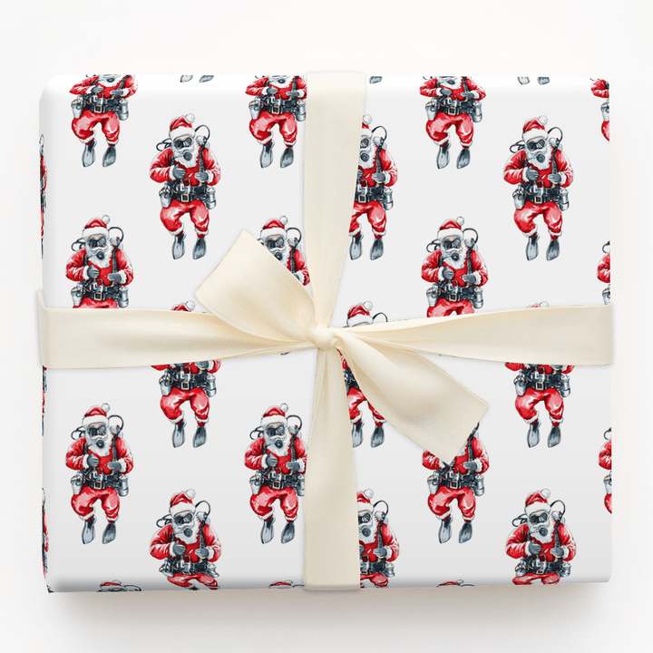 Undersea Claus - Wrapping Paper - Aspen & Arlo