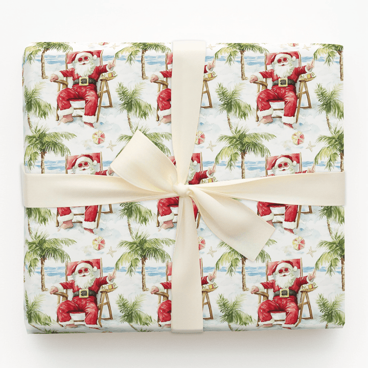 Santa's Surf - Wrapping Paper - Aspen & Arlo