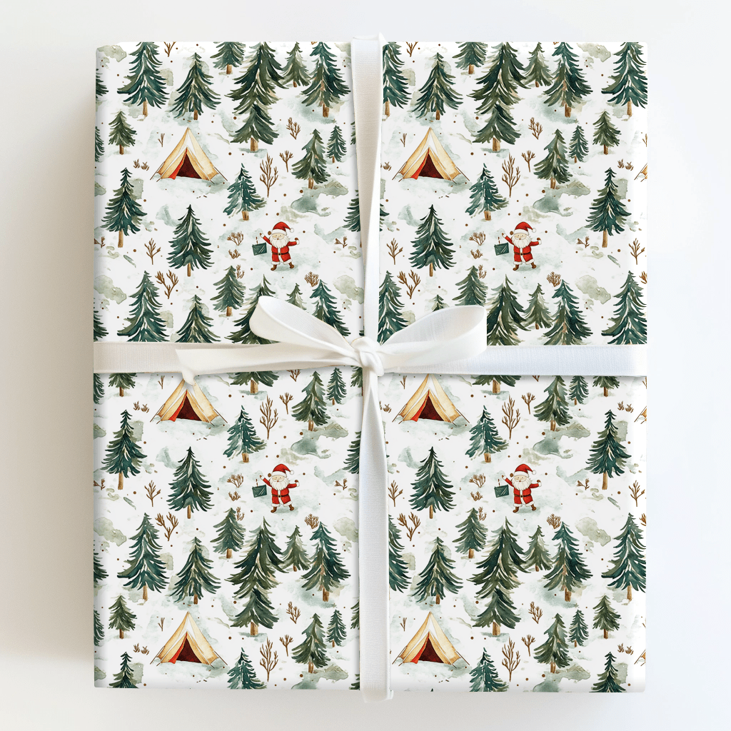 Snowy Campsite - Wrapping Paper - Aspen & Arlo