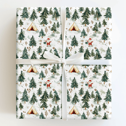 Snowy Campsite - Wrapping Paper - Aspen & Arlo