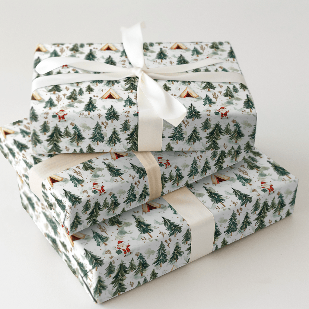 Snowy Campsite - Wrapping Paper - Aspen & Arlo