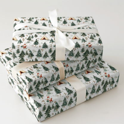 Snowy Campsite - Wrapping Paper - Aspen & Arlo