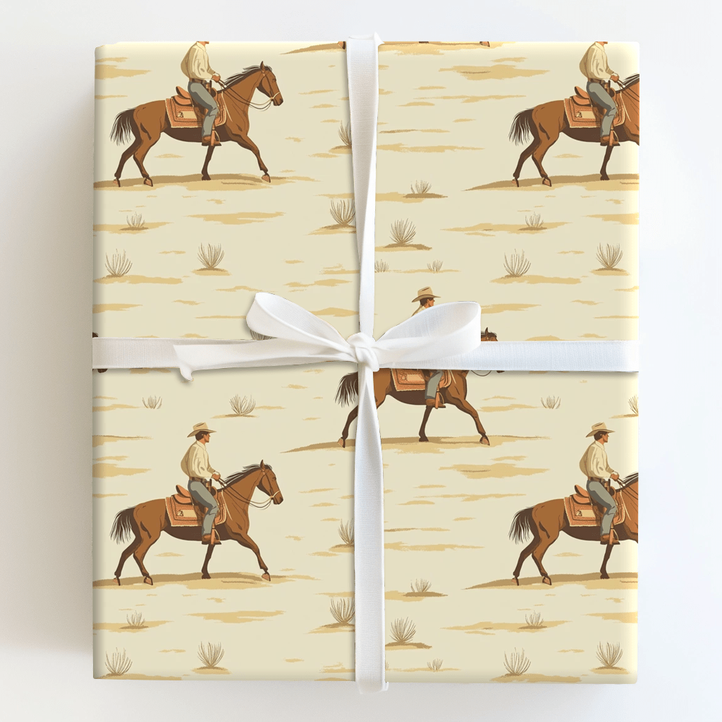 Saddle Up Cowboy - Wrapping Paper - Aspen & Arlo