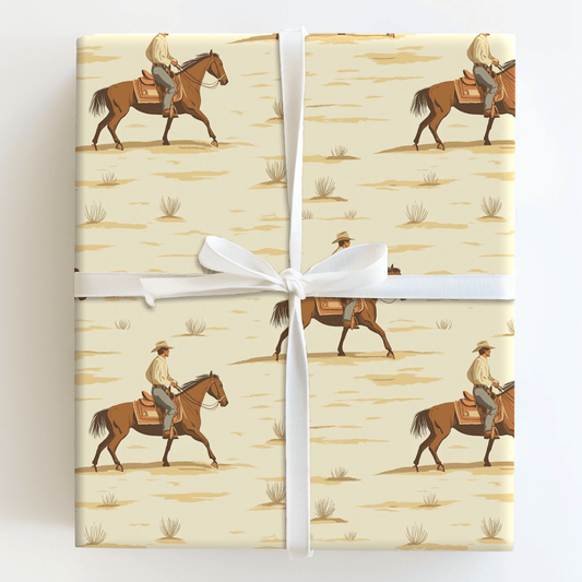 Saddle Up Cowboy - Wrapping Paper - Aspen & Arlo