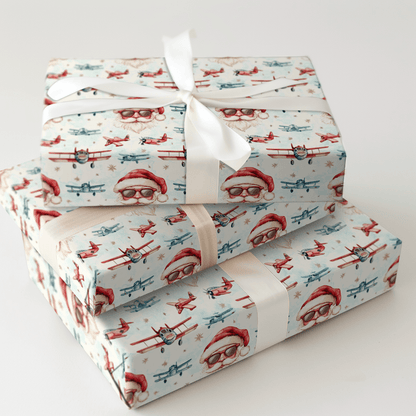 Jet - Setting Santa - Wrapping Paper - Aspen & Arlo