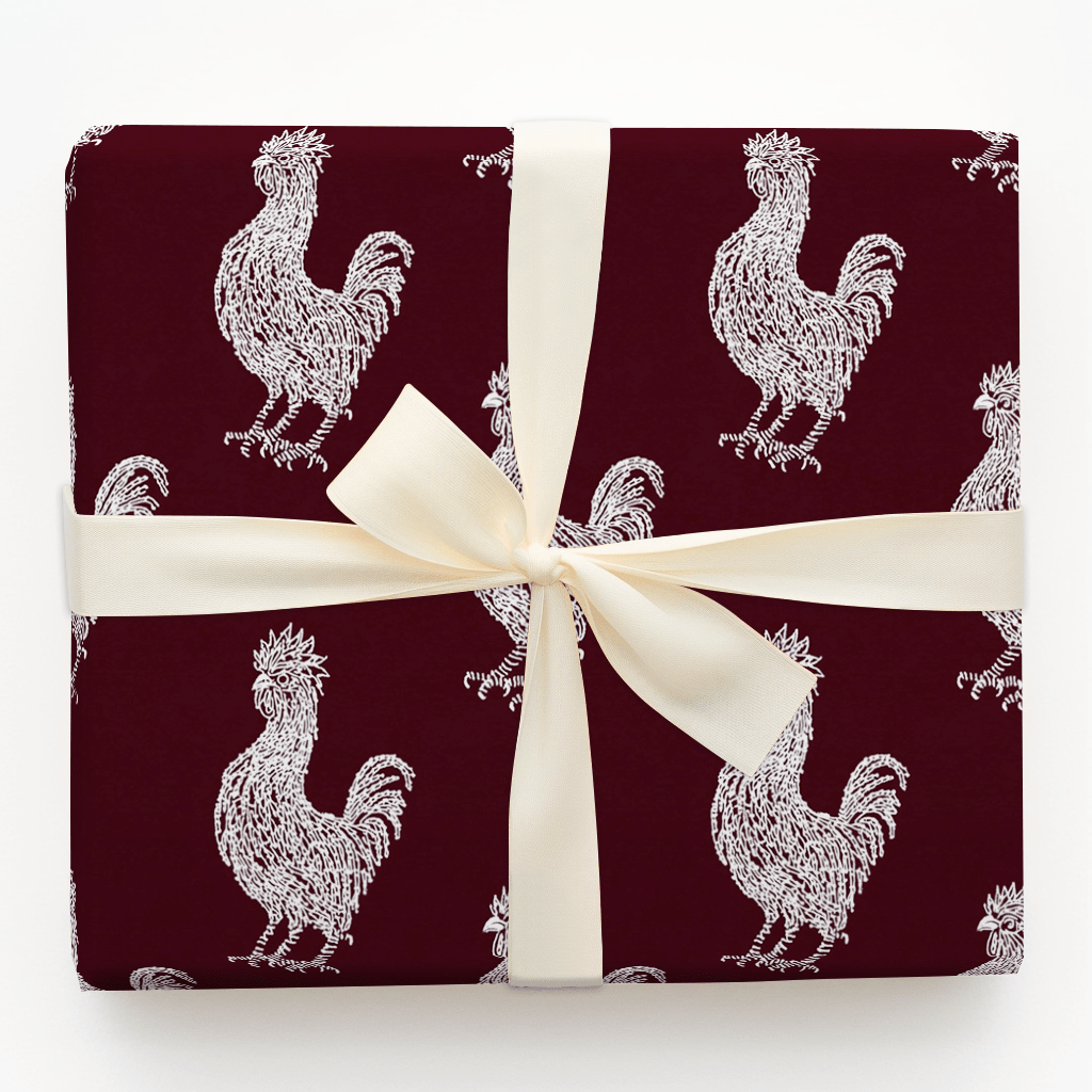 Maroon Grit - Wrapping Paper - Aspen & Arlo