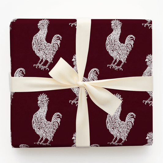 Maroon Grit - Wrapping Paper - Aspen & Arlo