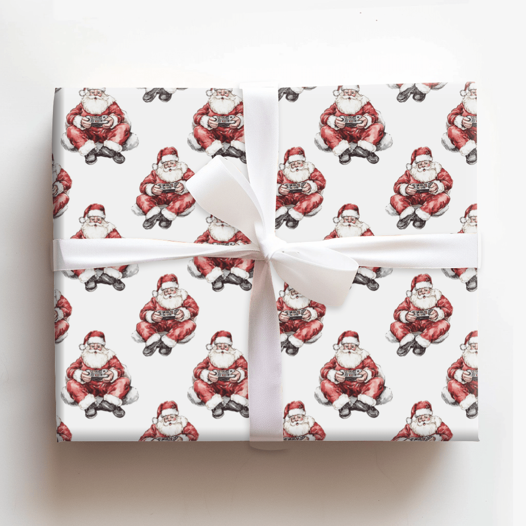 Santa's Game On - Wrapping Paper - Aspen & Arlo