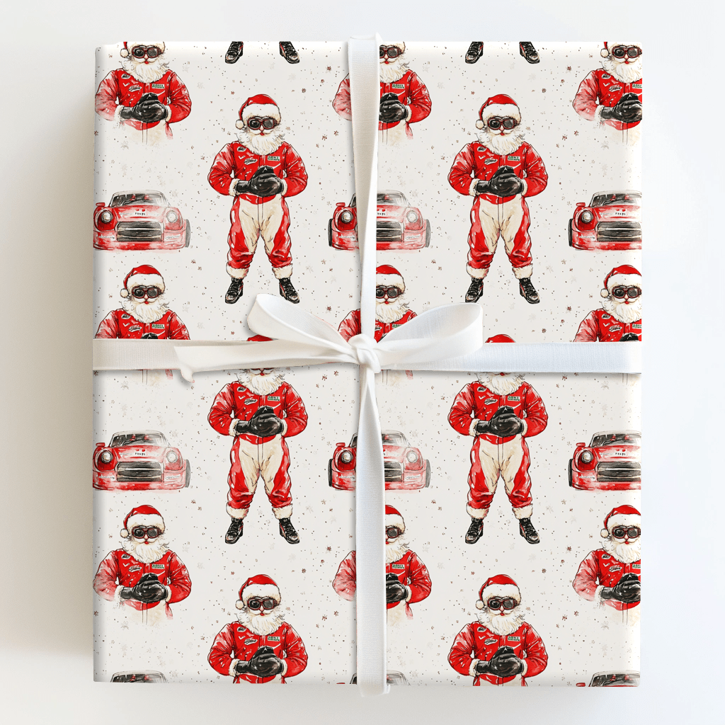 Santa's Pit Stop - Wrapping Paper - Aspen & Arlo