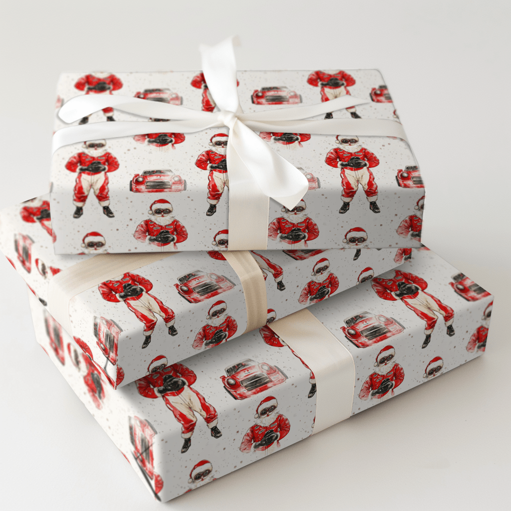 Santa's Pit Stop - Wrapping Paper - Aspen & Arlo