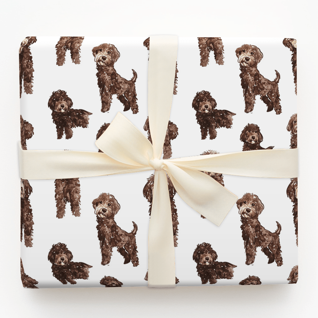 Chocolate Doodle - Wrapping Paper - Aspen & Arlo