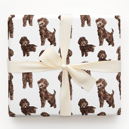 Chocolate Doodle - Wrapping Paper - Aspen & Arlo
