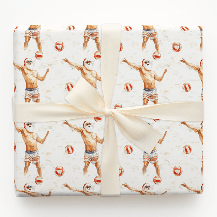 Sandy Smash Santa - Wrapping Paper - Aspen & Arlo