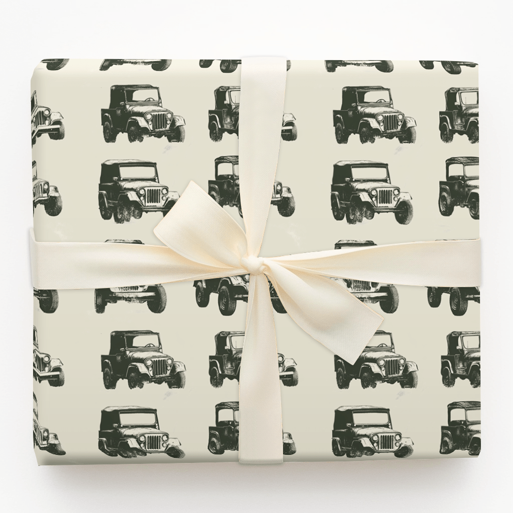 Jeff's Jeep - Wrapping Paper - Aspen & Arlo