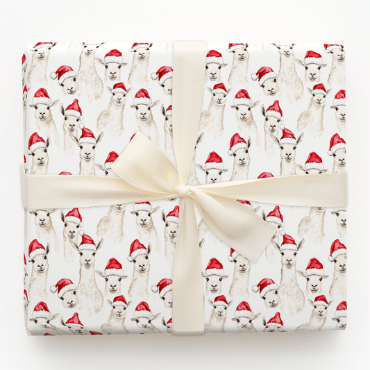 Merry Llamas - Wrapping Paper - Aspen & Arlo