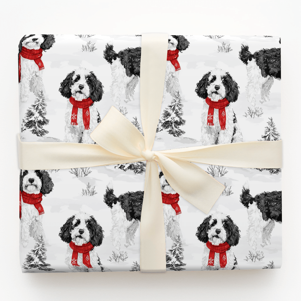 Snow Day for Sheepadoodles - Wrapping Paper - Aspen & Arlo