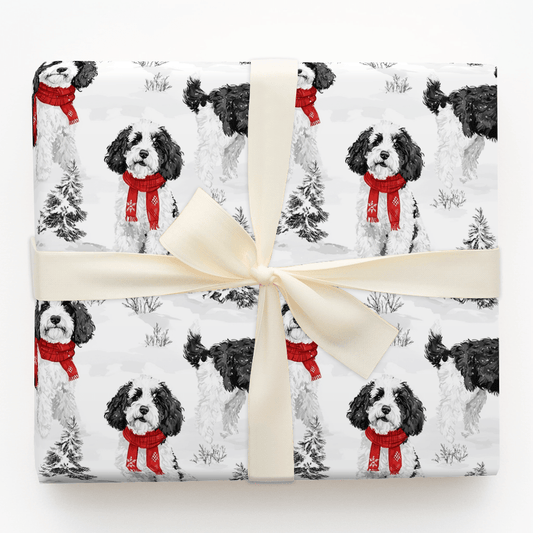 Snow Day for Sheepadoodles - Wrapping Paper - Aspen & Arlo