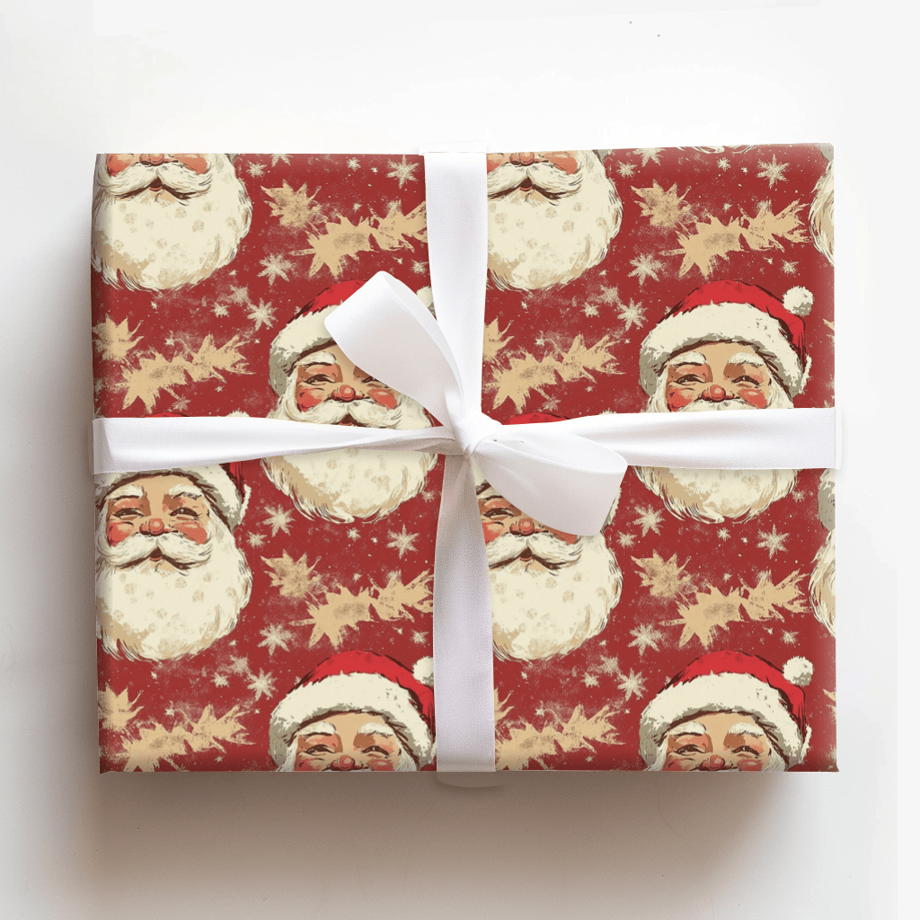 Sleepy Santa - Wrapping Paper - Aspen & Arlo