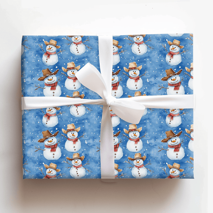 Snowmen on the Farm - Wrapping Paper - Aspen & Arlo