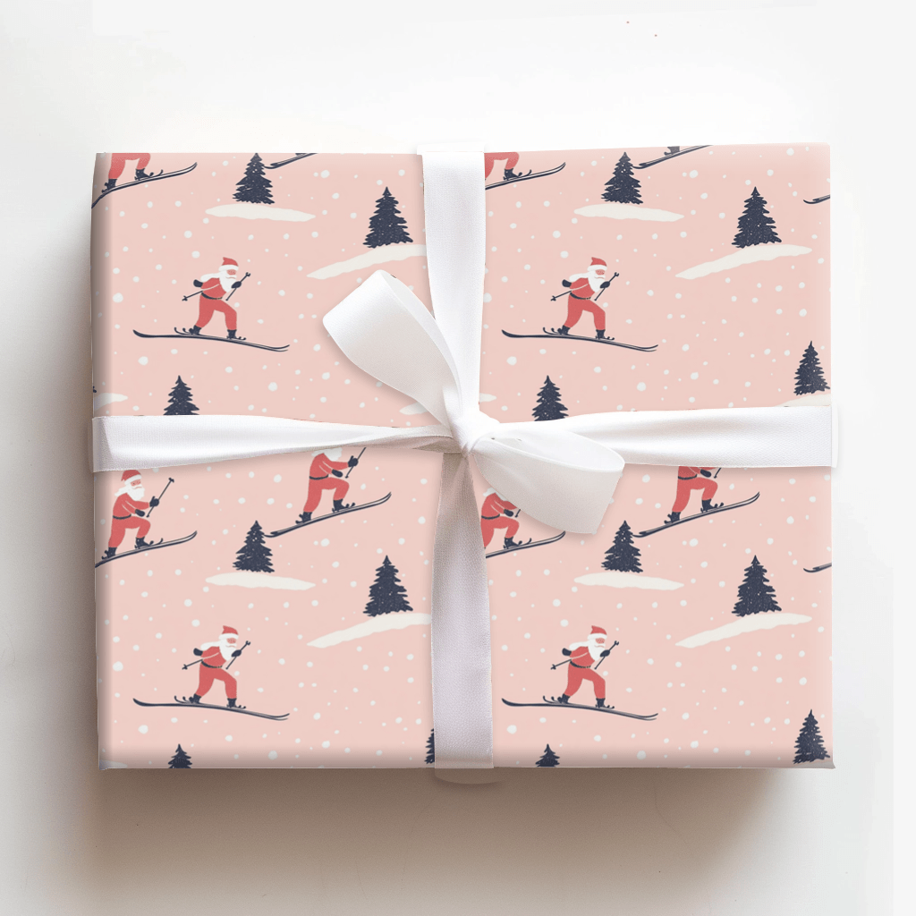 Slalom Sleigh Ride - Wrapping Paper - Aspen & Arlo