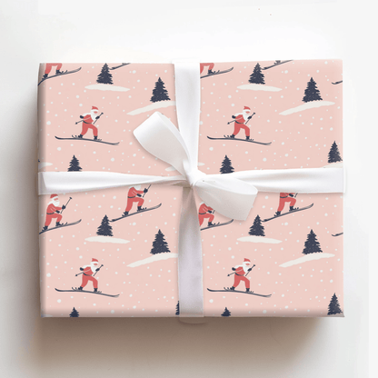 Slalom Sleigh Ride - Wrapping Paper - Aspen & Arlo