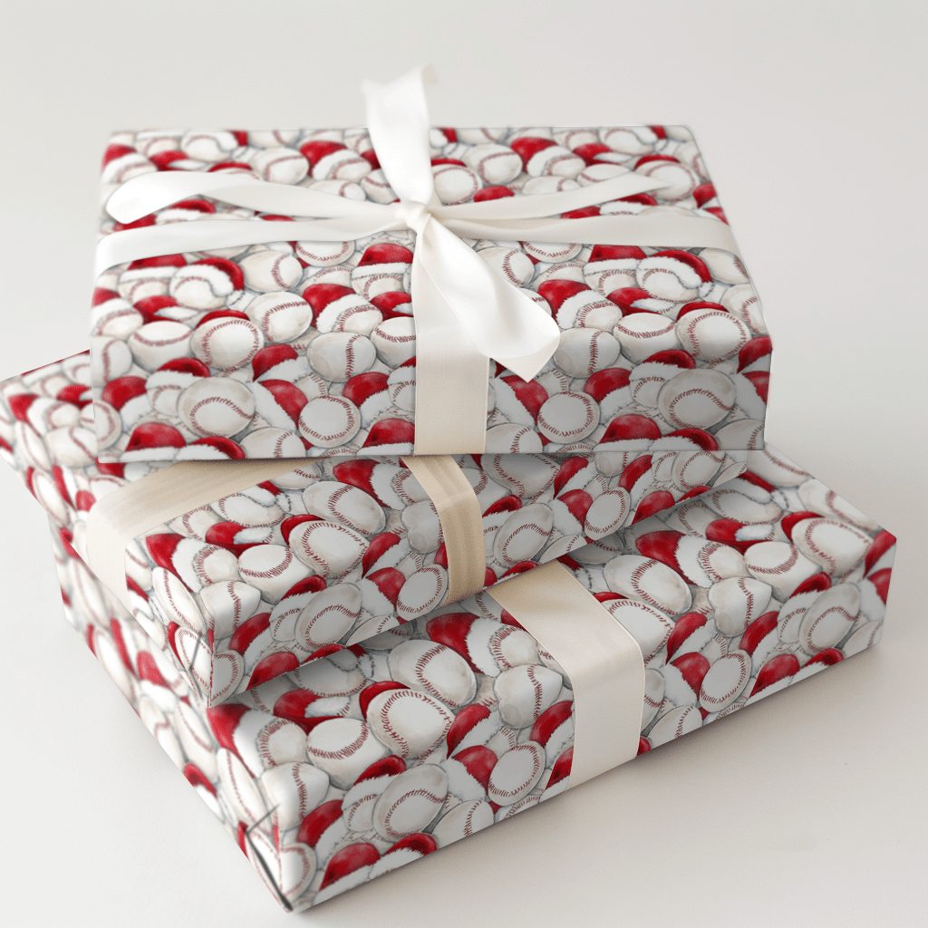 Santa's Strike Zone - Wrapping Paper - Aspen & Arlo