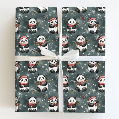 Cozy Panda - Wrapping Paper - Aspen & Arlo