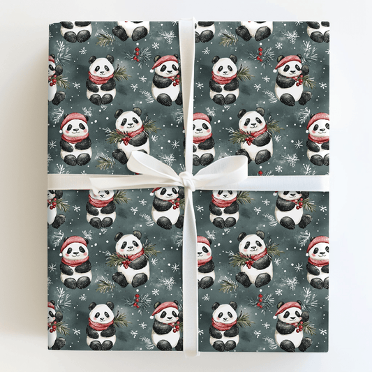 Cozy Panda - Wrapping Paper - Aspen & Arlo