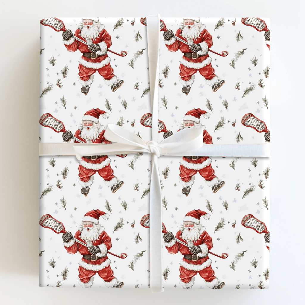 Laxing Through the Snow - Wrapping Paper - Aspen & Arlo